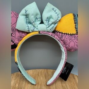 Disney Parks Headband Nightmare Before Christmas Sally Minnie Mickey Ears EUC